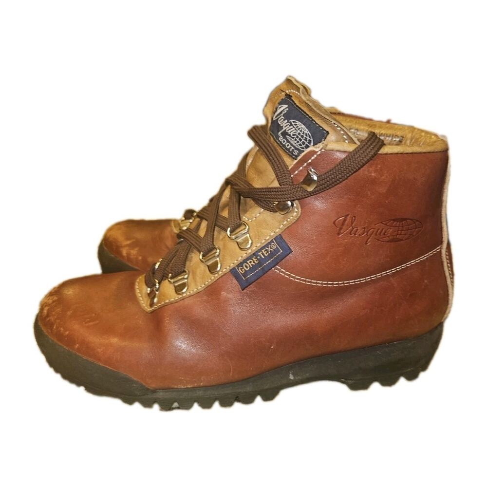 Vasque Sundowner Womens Size 7.5 Hiking Boots Brown Leather Gore-Tex Waterproof